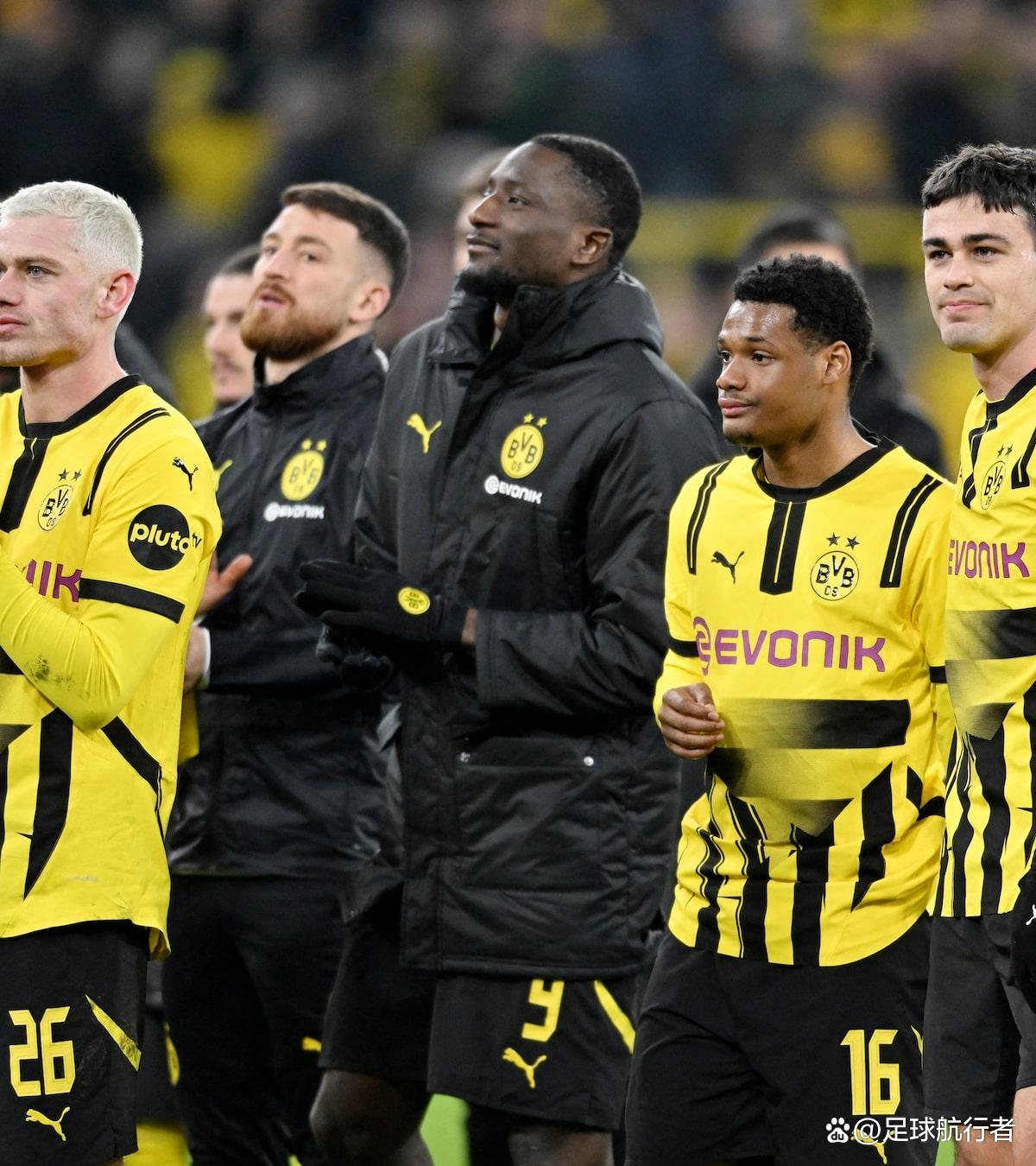 多特蒙德队在国际比赛中领先一步