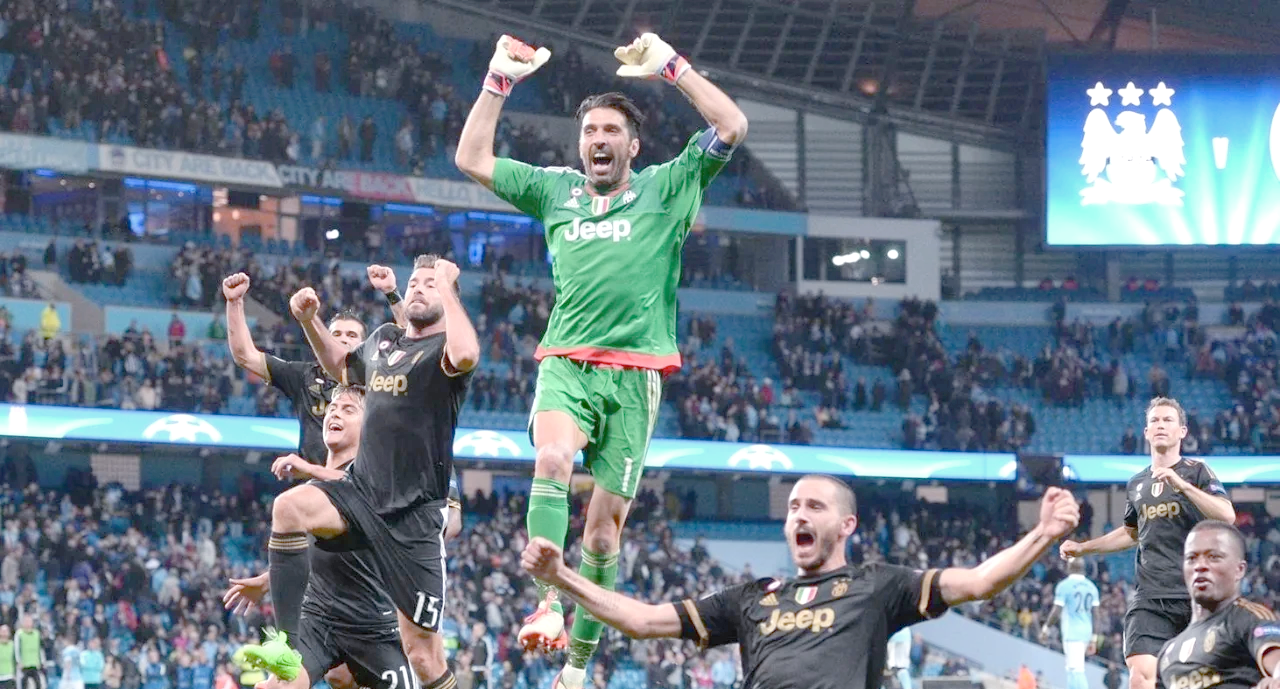 曼城客场逼平尤文图斯，保持不败